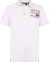 HV Society Poloshirt Toby Wit Logo - M