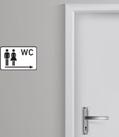 Toilet sticker Man/Vrouw 2 | Toilet sticker | WC Sticker | Deursticker toilet | WC deur sticker | Deur decoratie sticker