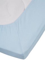 Premium Jersey Lycra Topper Hoeslaken Licht Blauw | 160x220 | Perfecte Pasvorm | Duurzame Kwaliteit