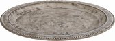Van Manen - Dienblad - Decoratie plateau- Decoratie schaal - rond - Jordy - L - Grijs betonlook - 30x30x2,2cm