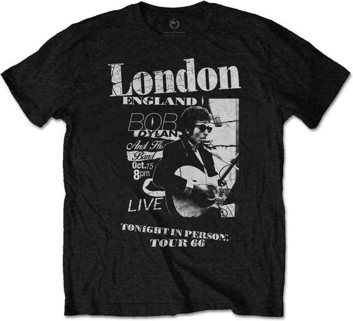 Bob Dylan - Scraps Heren T-shirt - L - Zwart