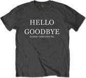 The Beatles Heren Tshirt -XL- Hello, Goodbye Grijs