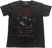 Ozzy Osbourne Heren Tshirt -S- Japan Flyer Vintage Zwart