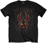 Kiss Heren Tshirt -M- Spider Zwart