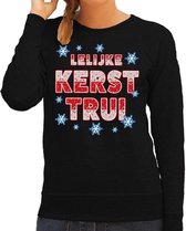 Foute kersttrui / sweater Lelijke kerst trui zwart voor dames - kerstkleding / christmas outfit S (36)