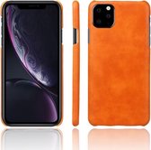 Vintage leren hoesje voor de geschikt voor Apple iPhone - oranje