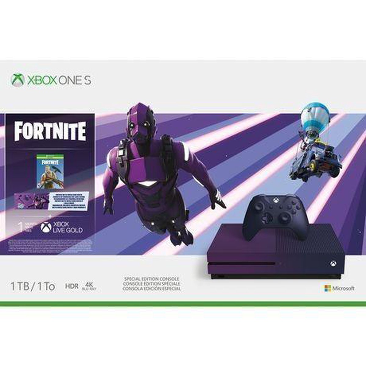 Xbox One S console 1 TB (Special Edition) + Fortnite Battle Royale + DLC +  2.000 V-bucks | bol