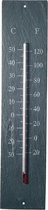 Esschert Design Buitenthermometer 10 X 45 Cm Leisteen Grijs