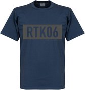 Retake RTK06 Bar T-Shirt - Denim Blauw - L