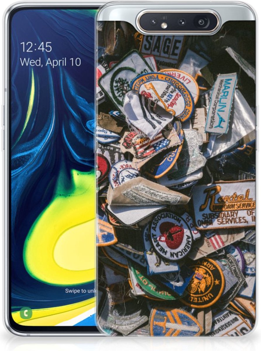 Samsung Galaxy A80 Siliconen Hoesje met foto Badges