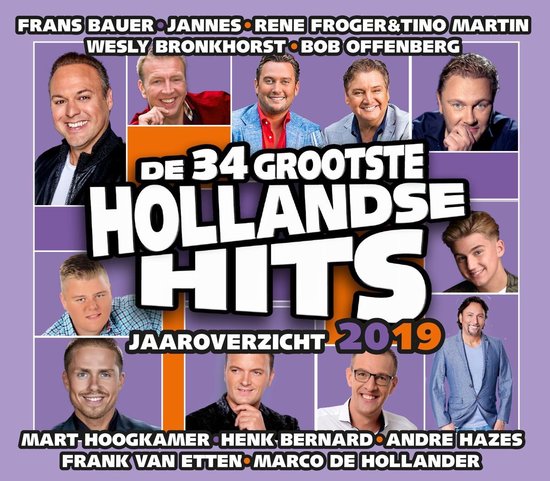 CD cover van De Grootste Hollandse Hits - Jaaroverzicht 2019 van De Hollandse Hits