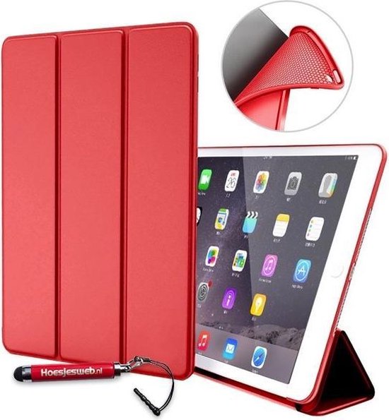 HEM Apple iPad Air 2 Bookcover Red avec coque arrière et couverture en  silicone stylet... | bol.com