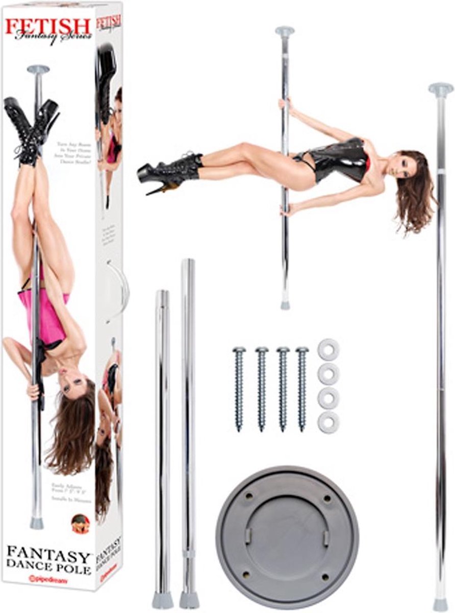 Goedkoopste Fetish Fantasy Series Danspaal Fantasy Dance Pole (zilverkleurig