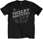 Peaky Blinders Heren Tshirt -S- The Shelby Brothers Zwart