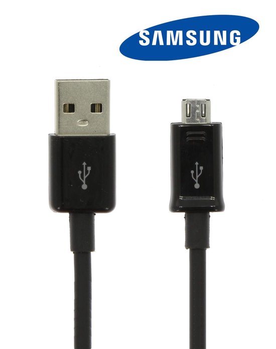 Samsung Originele Micro USB 2.0 data + oplaadkabel 100cm - Zwart - Samsung