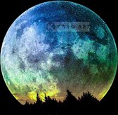 Image sur verre acrylique - Pleine lune colorée