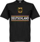 Duitsland Team T-Shirt - Zwart  - 4XL