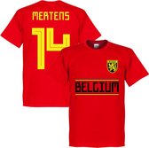 België Mertens 14 Team T-Shirt - Rood - XS