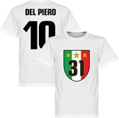 Juventus 31 Campione T-Shirt + Del Piero 10 - M