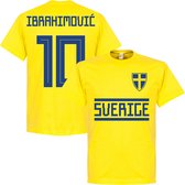 Zweden Ibrahimovic 10 Team T-Shirt - L