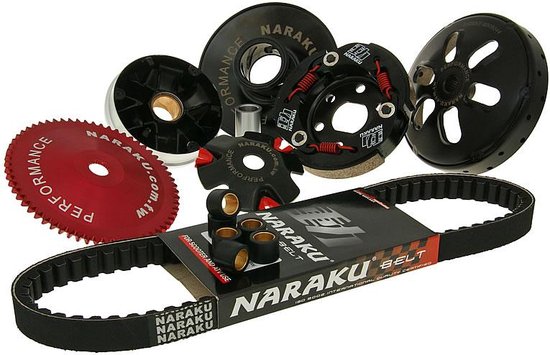 Overbrengingset Naraku Sport V2 Compleet GY6 50cc 4 Takt (10 Wielen)