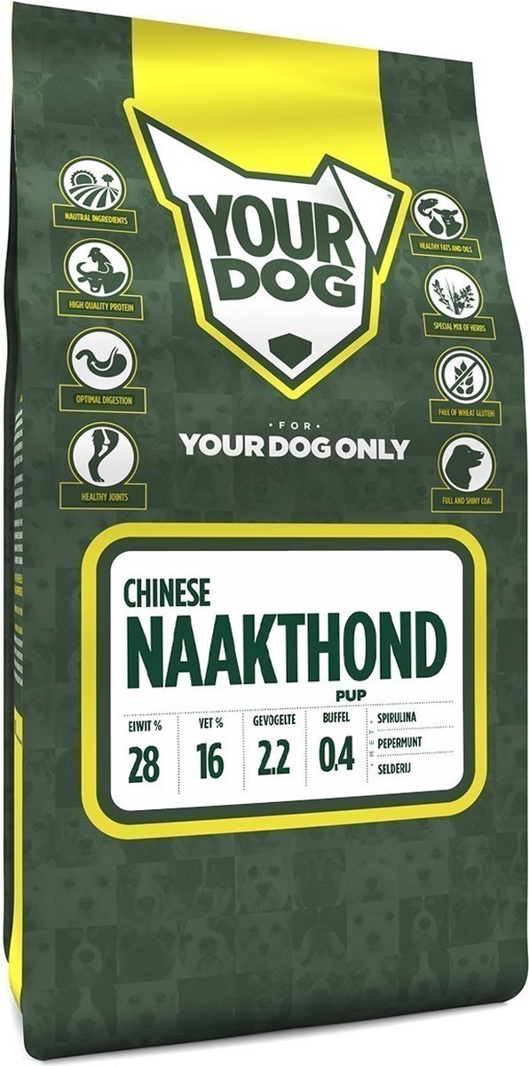 Yourdog Chinese naakthond Rasspecifiek Puppy Hondenvoer 6kg | Hondenbrokken