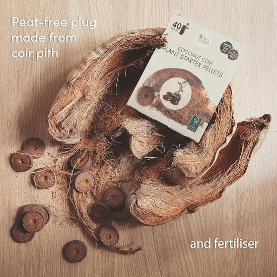 yourGEAR 50 Coco Disc coco pellets creciendo sin pinchar la siembra de