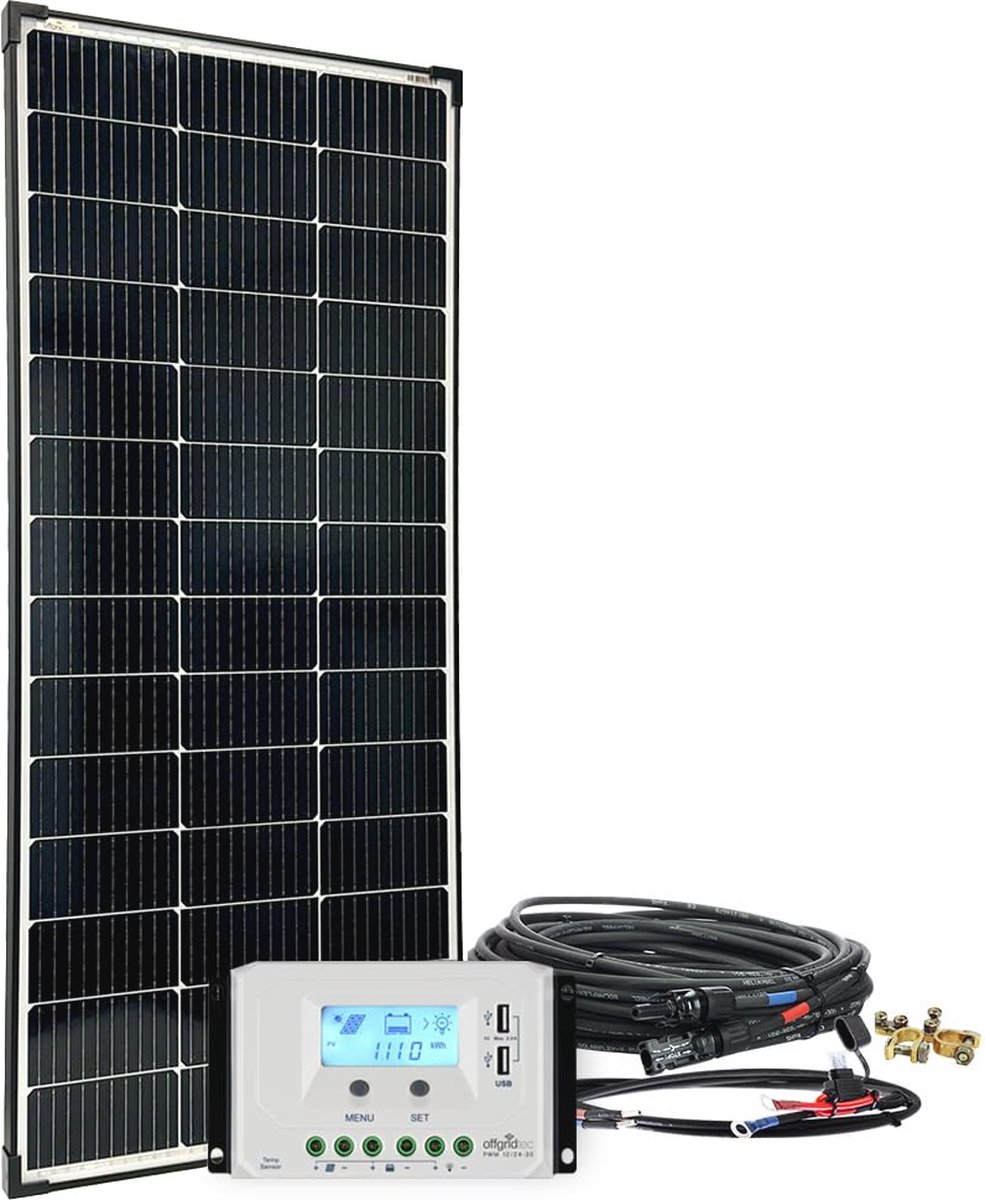 Complete 150W Zonne-installatie voor 12V/24V - Plug & Play Systeem
