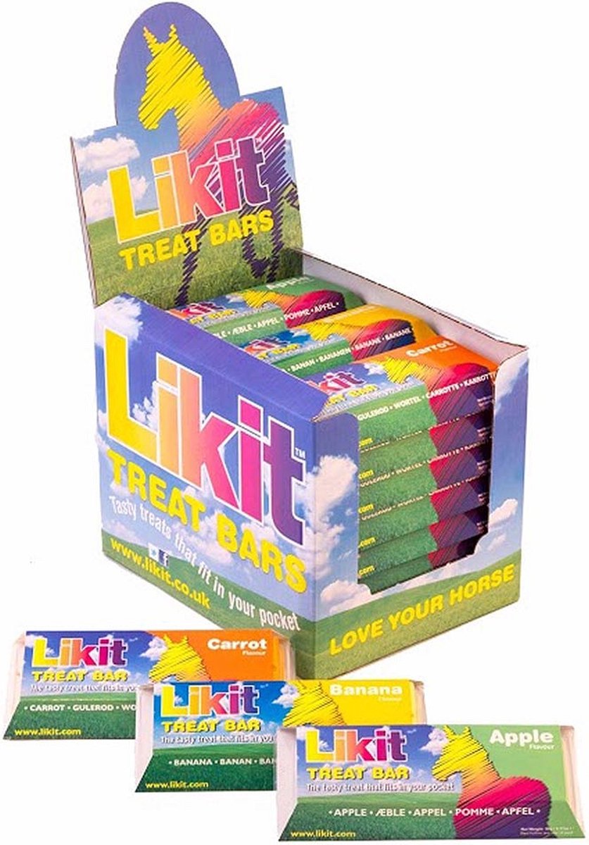 Friandises pour chevaux en barres carotte Likit - OHLALA CARE