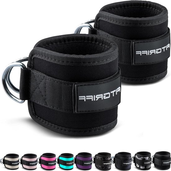 Sangles de cheville pour machines à câble - Poignets de cheville rembourrés - Exercice de rebond d'entraînement de gymnastique - Femmes Hommes - Sangles de fitness 2 pièces