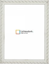 Fotolijst Barok Wit - Fotomaat 24x30 - Ontspiegeld Glas - Art.nr. 218-713