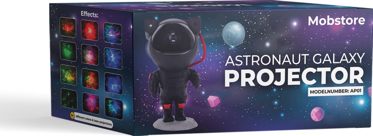 Astronaut Sterren Projector - Sterren projector - Sterrenhemel Verlichting - Sterrenhemel Projector - Sterrenlamp - Galaxy Projector - Afstandsbediening - 15+ kleurcombinaties - Mobstore – foto 6