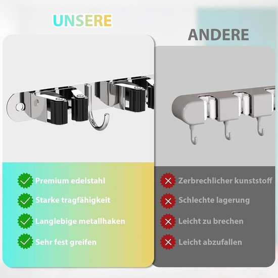 PATERE,6 Pairs-6cmX6cm--Crochets Muraux Adhésifs Double Face Cintre Crochets Solides