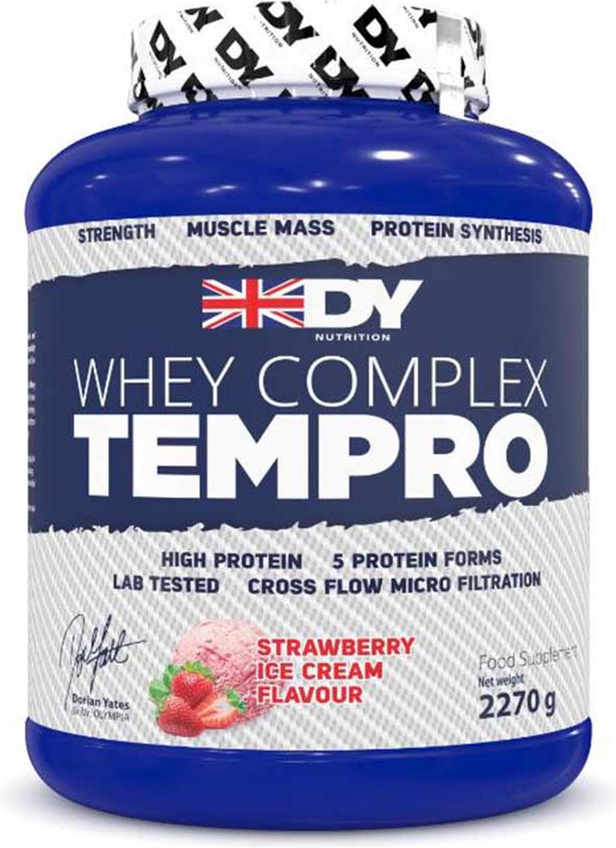 Goedkoopste Whey Tempro Protein Complex 2000gr Strawberry Ice Cream