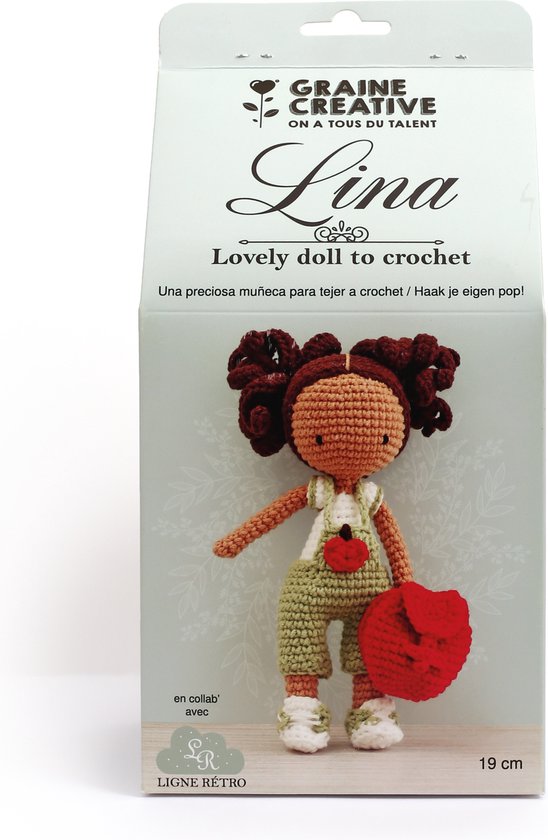 Graine Creative GC Amigurumi Haakpakket Popje Lina.