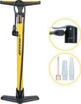 Dunlop Fietspomp - Fiets Pomp voor Dunlop, Schrader en Frans Ventiel - Staande Pomp Incl. Adaptoren voor Waterspeelgoed en Ballen