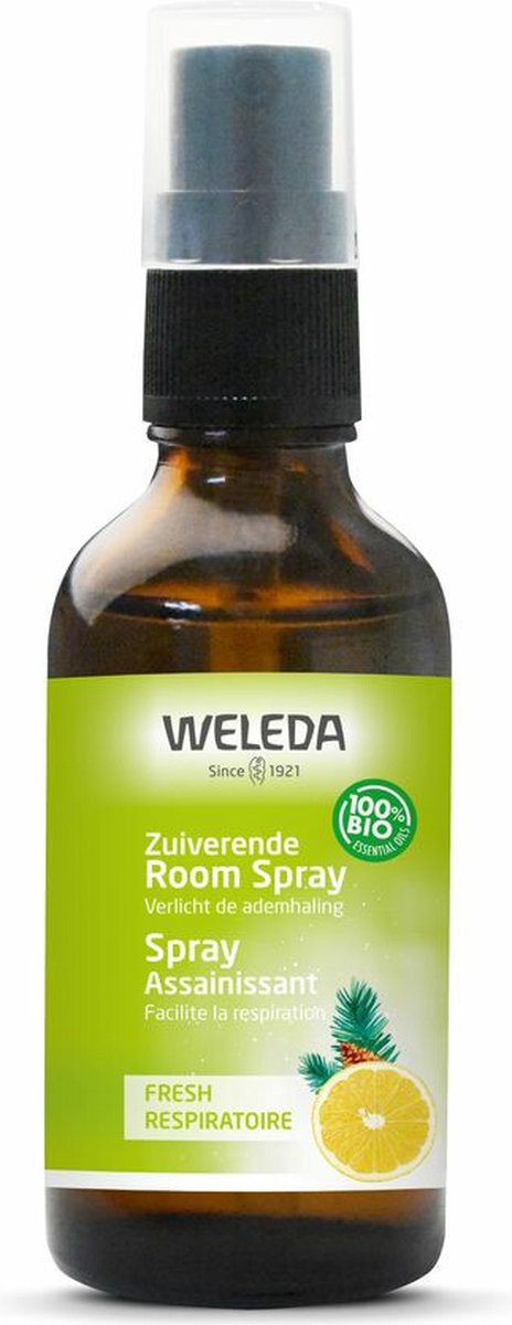 Goedkoopste Weleda Zuiverende Room Spray Fresh - Citroen, Eucalyptus, Zilverspar & Rozemarijn - 50ml