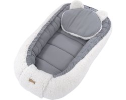 Soosie - Baby Nestje - Babynestje - Zacht en Veilig - Dubbelzijdig Teddy Katoen