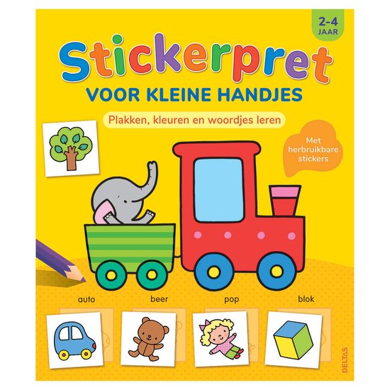 Foto: Deltas boek stickerpret voor kleine handjes