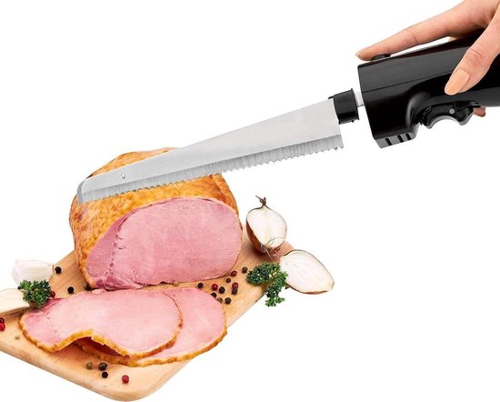 Elektrisch visfileermes, vissnijmes vleesmes, draadloos fileermes voor vis met 4 Ti-Nitride RVS gecoate niet-klevende heen en weer bewegende messen, voor thuisrestaurant, vissen, picknick