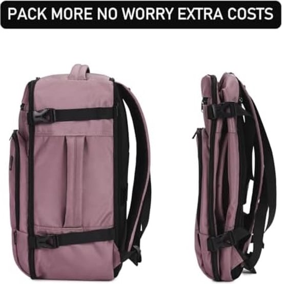 ECOHUB Easyjet Handbagage Tas 45x36x20, 30L Opvouwbare Reistas, Onder Stoel Flight Bag