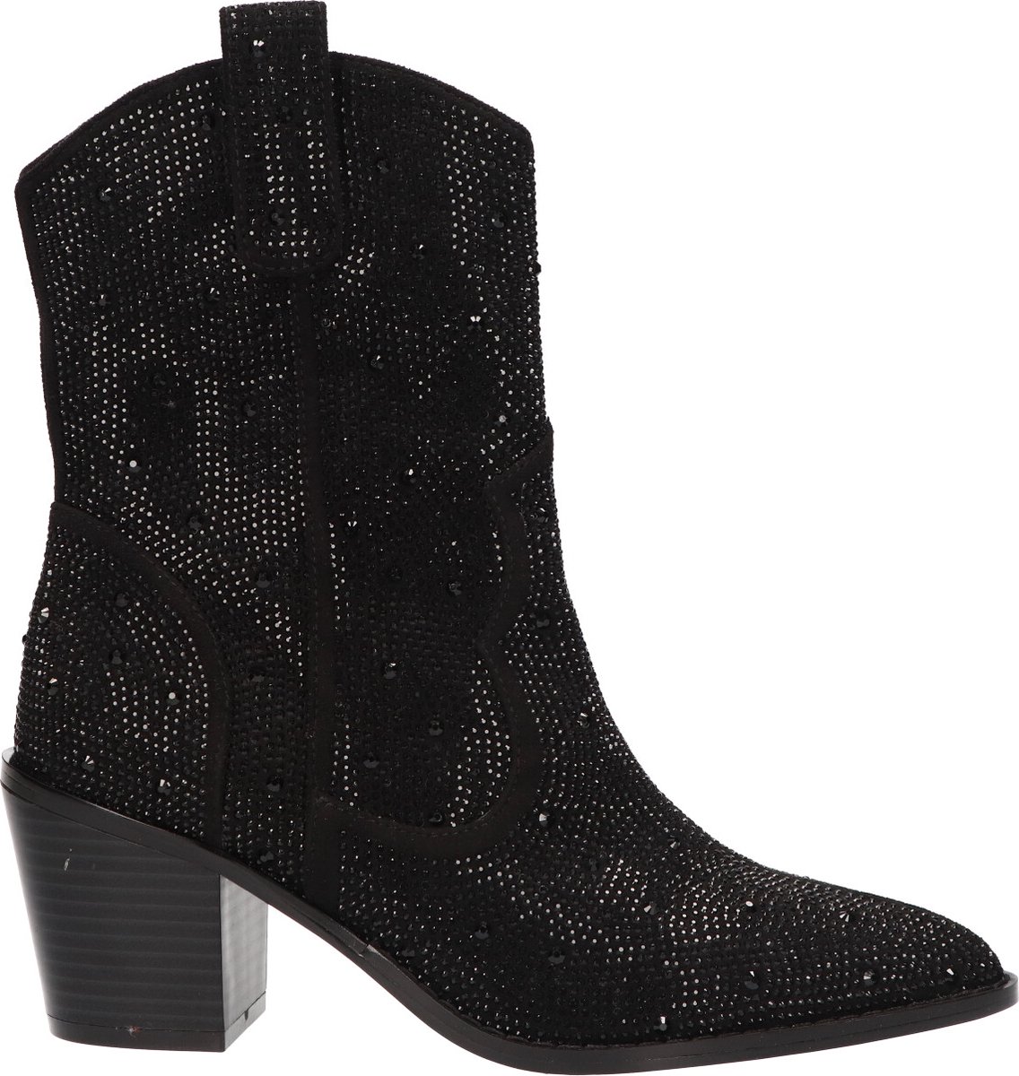 La Strada Western Boot Zwart Textiel - Damesschoenen - Maat - 37