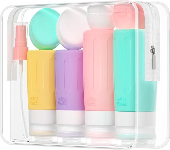 Naapesi Siliconen reisfles van 200 ml voor toiletartikelen, 3