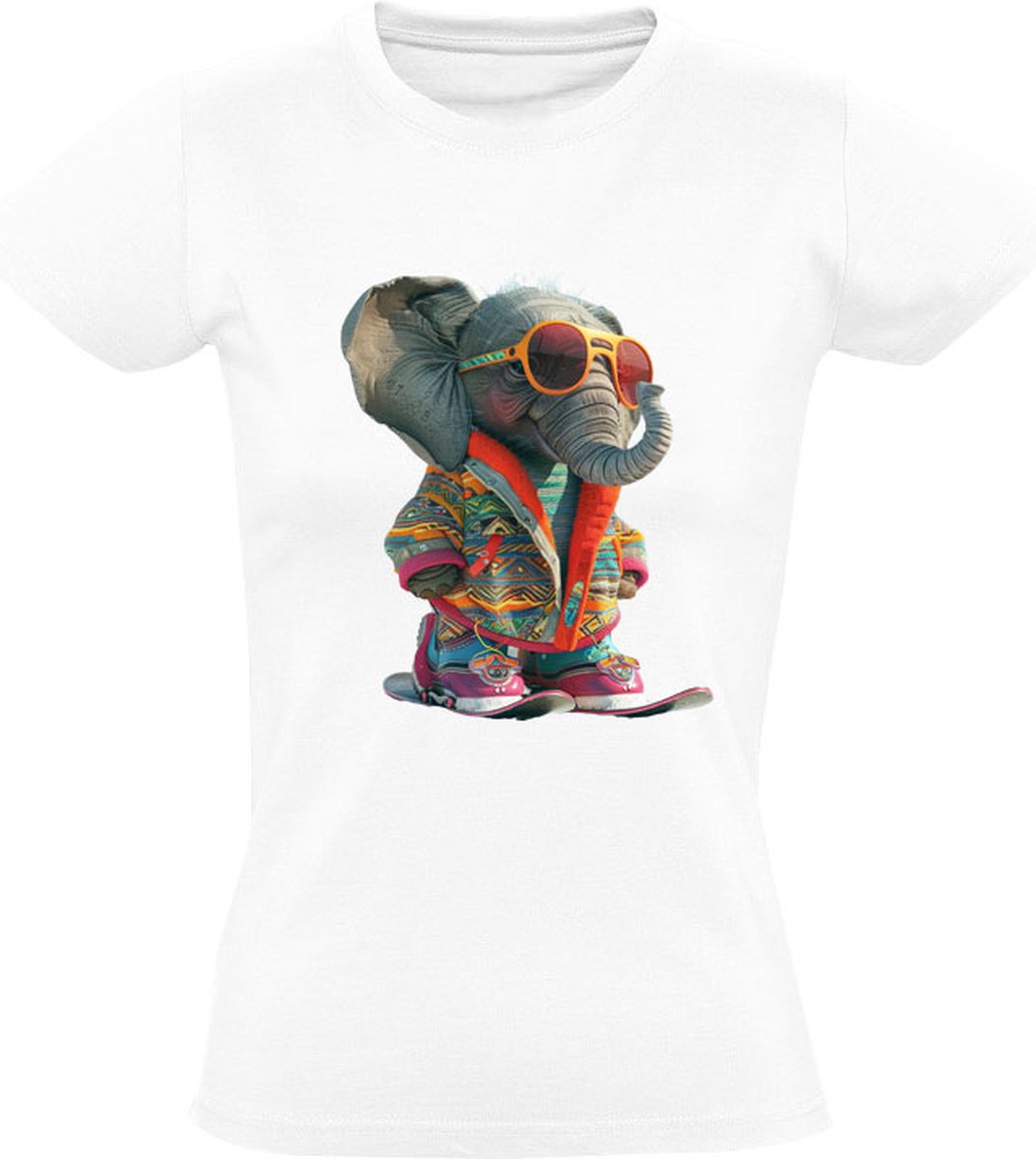 Sol's Olifant Bril Dames T-shirt bril olifant grappig dier