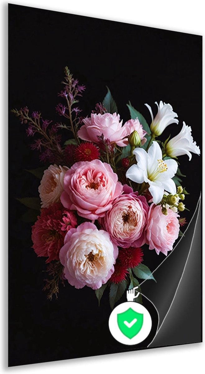 Bloemen posters - Natuur wanddecoratie - Poster Bladeren - Muurdecoratie modern - Poster w