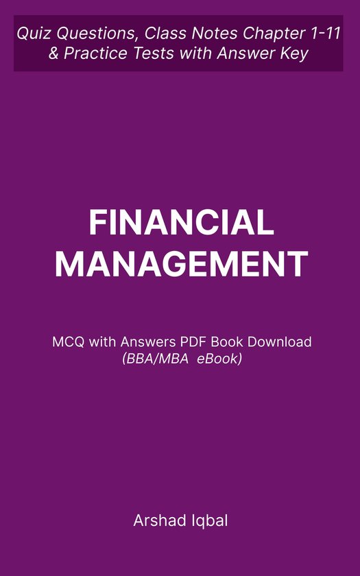 Finance Study Guides - Financial Management MCQ (Multiple Choice Questions)