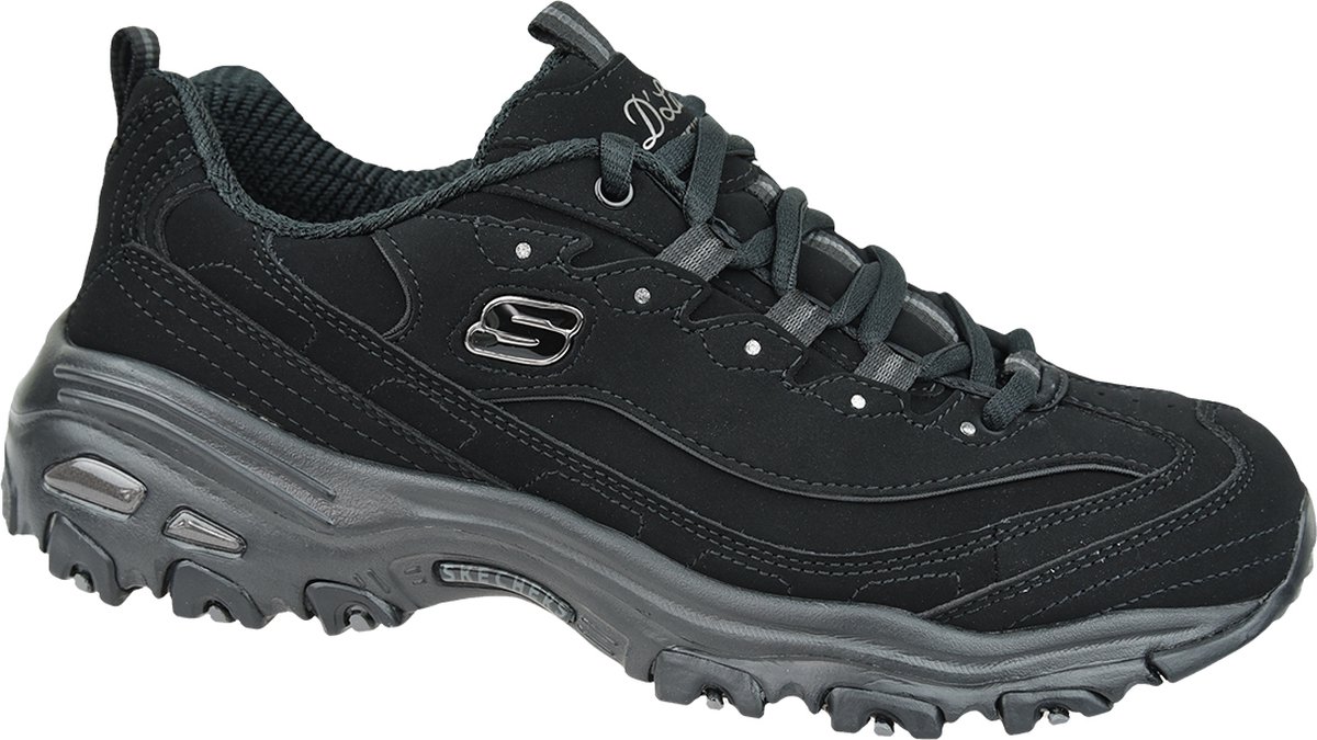Skechers D'Lites-Play On, Vrouwen, Zwart, Sneakers, maat: 36,5