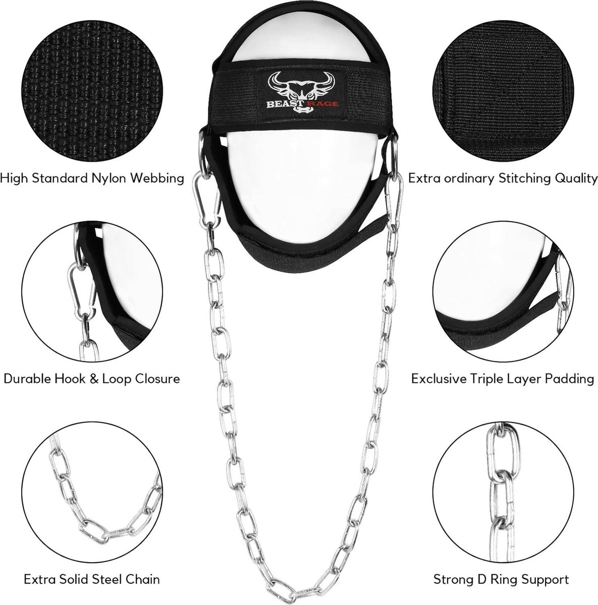 Neck Harness Neck Harness,Neck Training Exerciser Adjustable Head Neck