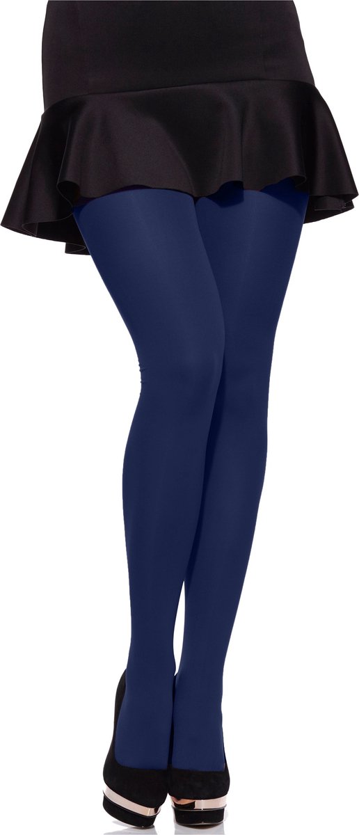 Merry Style MS-GB-162 Dames Panty - 60 DEN -Plus Size - Grote maat - Polyamide - Donkerblauw - XL