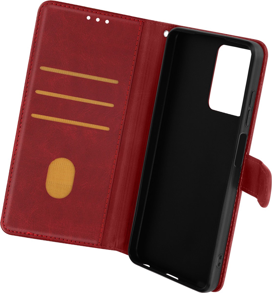 Avizar Foliohoes voor HMD Pulse Pro Portemonnee met rood koordje, Rood